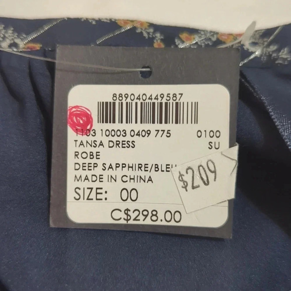 NWT Club Monaco Tansa Dress, Color Sapphire/Bleu Size 00 - Picture 16 of 16